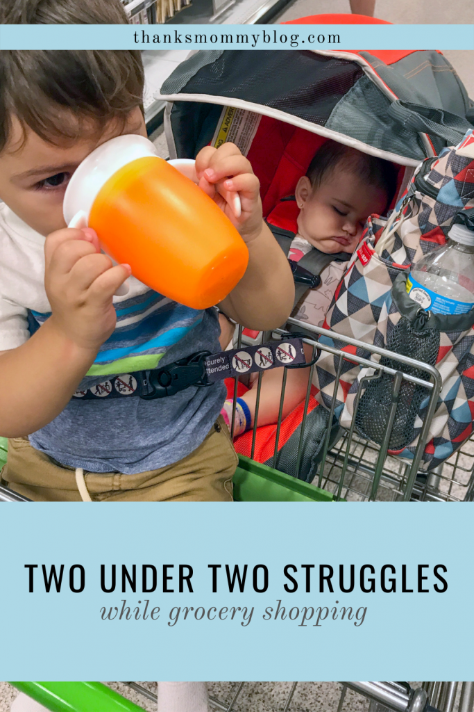 Two Under Two Struggles While Grocery Shopping You Wouldn't Expect