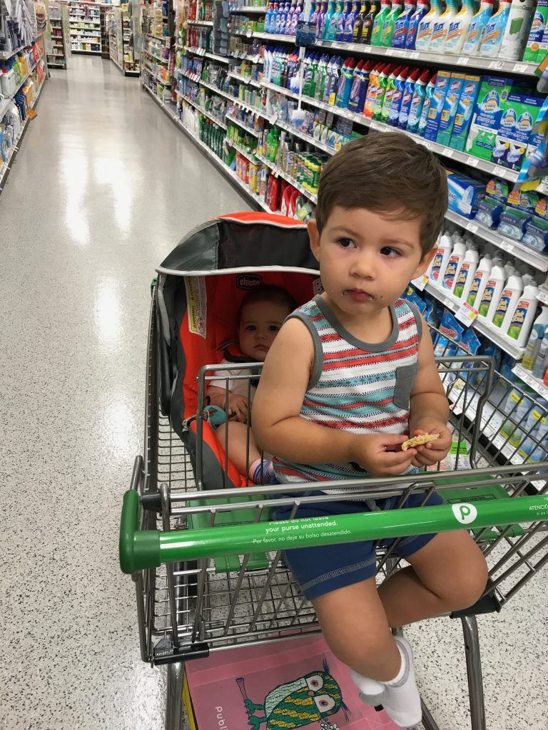 two under two grocery struggles