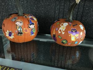 Decorating Pumpkins with Toddlers