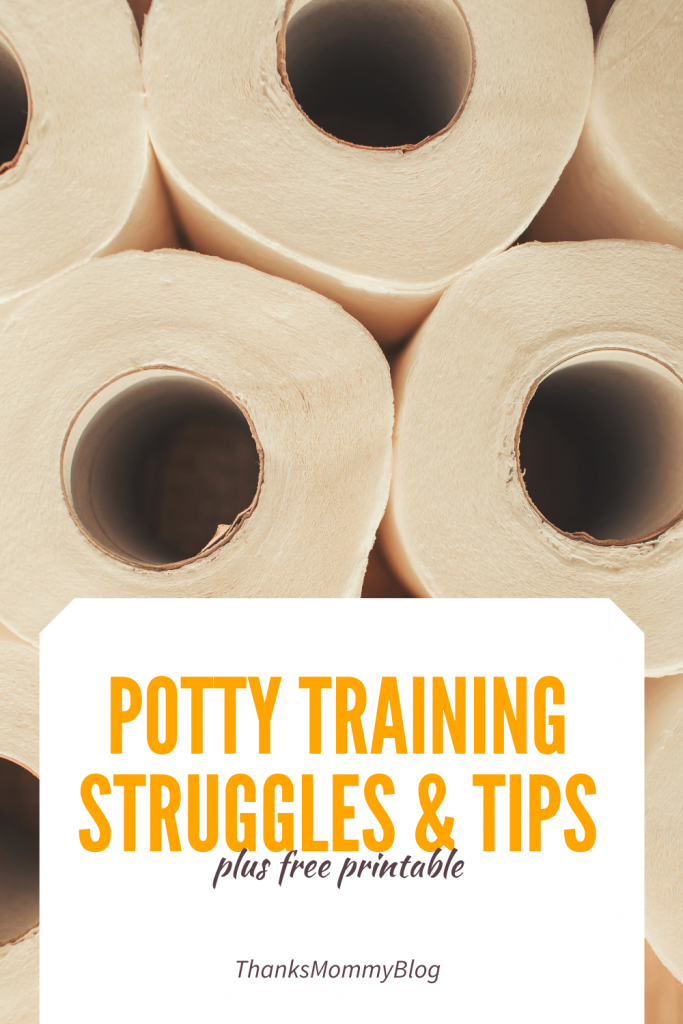 Potty Training Struggles and Tips + Free Printable