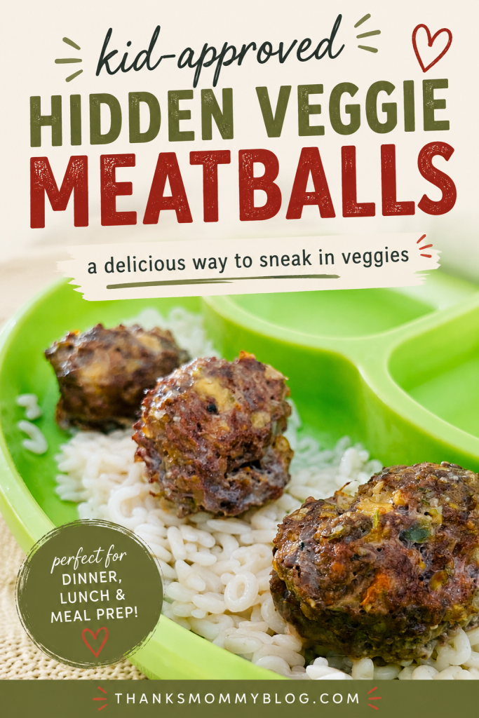 Kid-approved hidden veggie meatballs recipe with vegetables