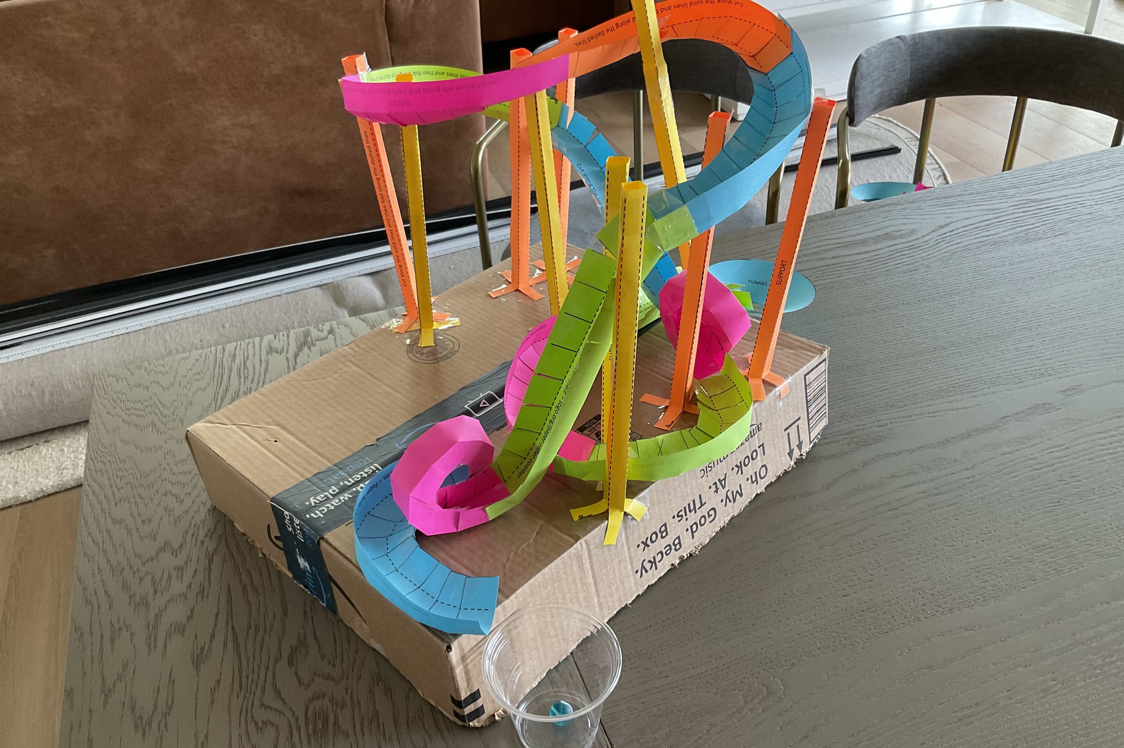 Read more about the article Paper Roller Coaster STEM Project: What We Learned Building One at Home